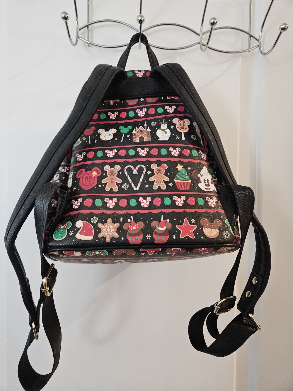 Disney Parks Loungefly Black Holiday Sweets Mini Backpack - Picture 4 of 9